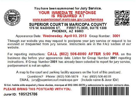 If a juror loses his <b>jury</b> <b>summons</b>, he should call the clerk of the court for which he has been summoned for <b>jury</b> <b>duty</b>. . Maricopa county jury duty lost summons